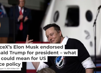 Elon Musk’s ties with Donald Trump could affect how the former president would approach U.S. space policy. Saul Martinez via Getty Images